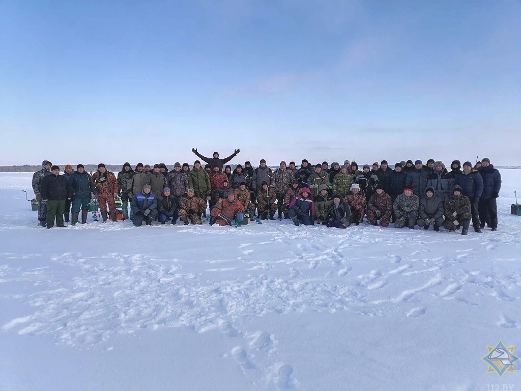 Команда Узденского РОЧС заняла III место на соревнованиях по зимней рыбалке