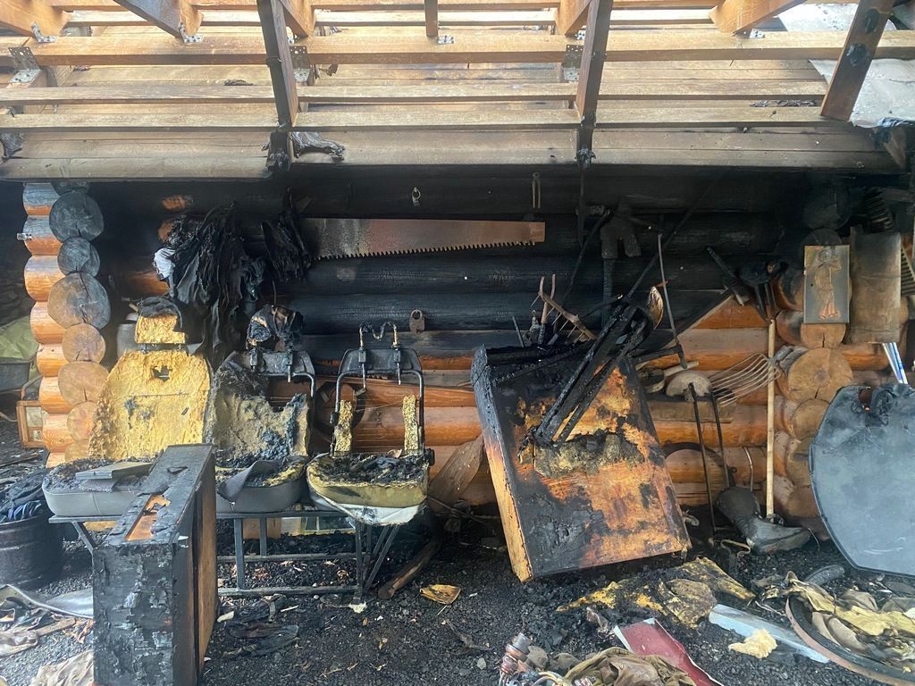 В новогоднюю ночь в Узденском районе горела баня