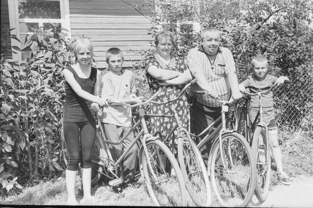 Ретрофото. Велосемья