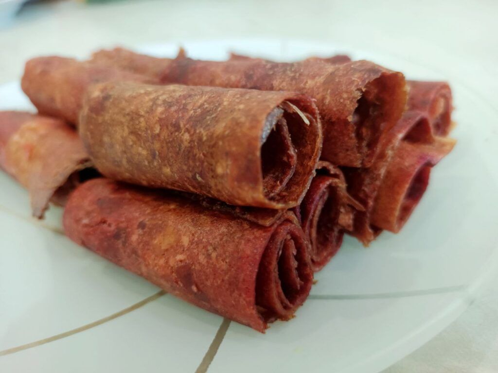 Домашняя пастила из яблок и слив