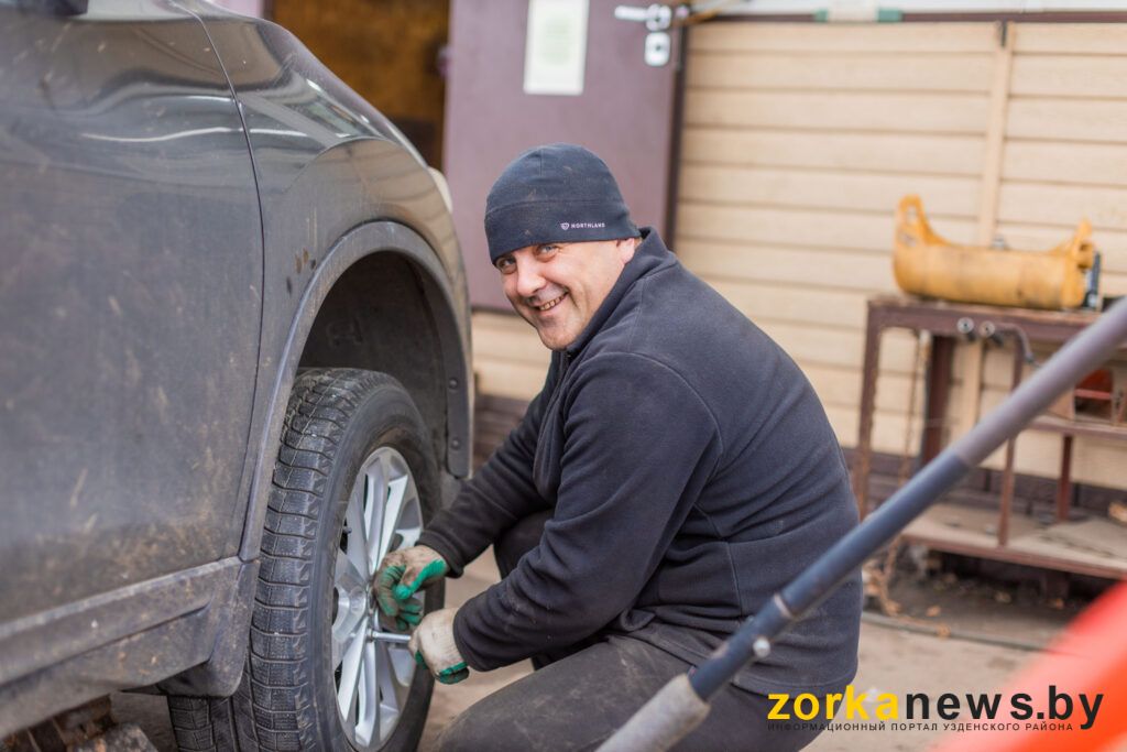 Штраф за летнюю резину. Почему вырос спрос на шиномотнаж в Узденском районе