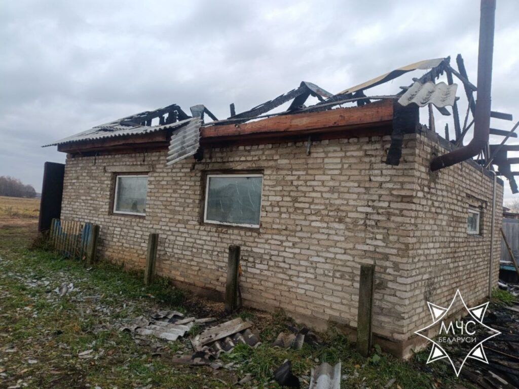 гараж после пожара