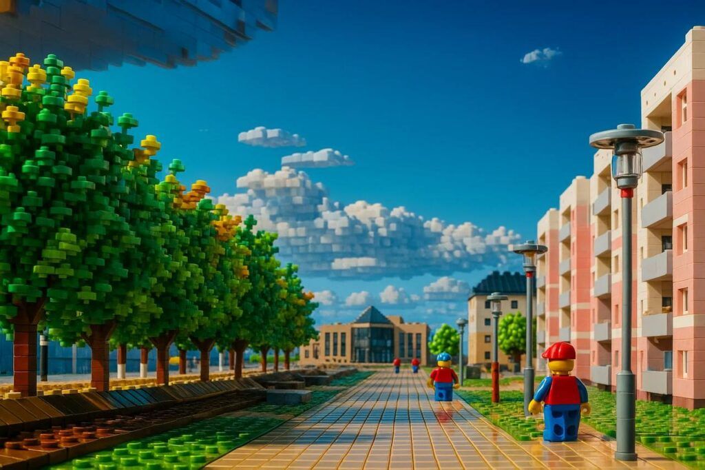 бульвар из лего