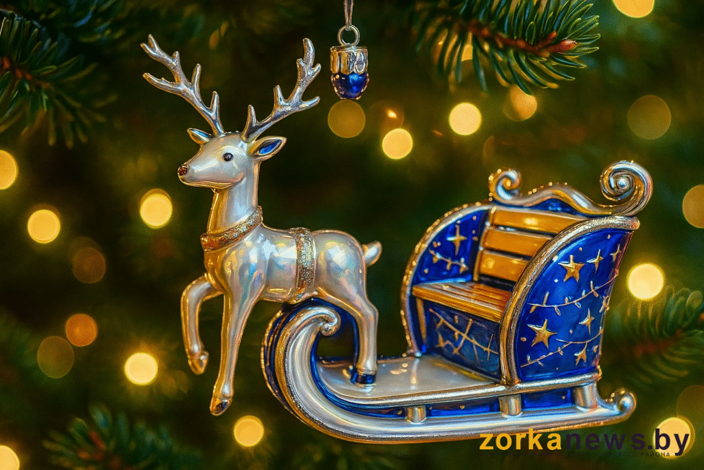 олень в упряжке