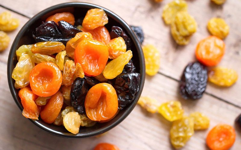 курага, изюм, финики