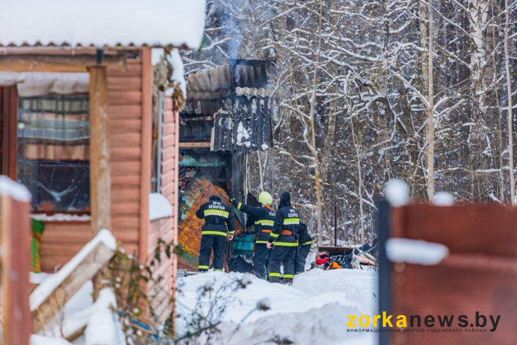 сгоревший дом