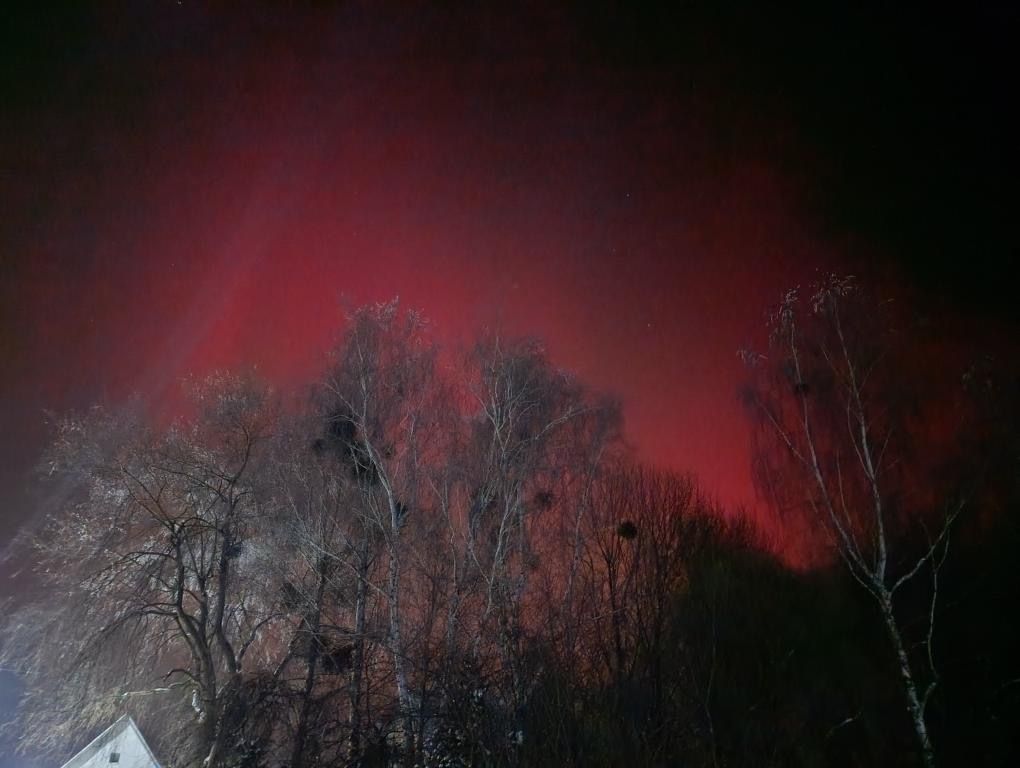 Северное сияние наблюдали жители Узды