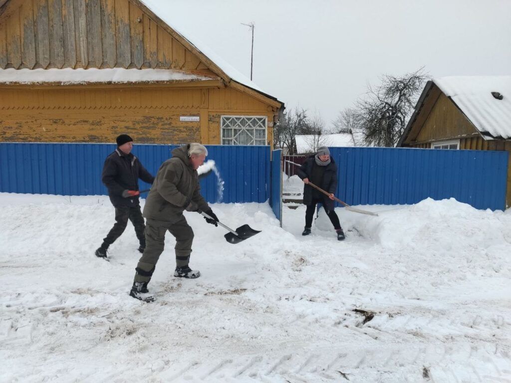 В Узденском районе продолжается борьба с последствиями циклона «Улли»