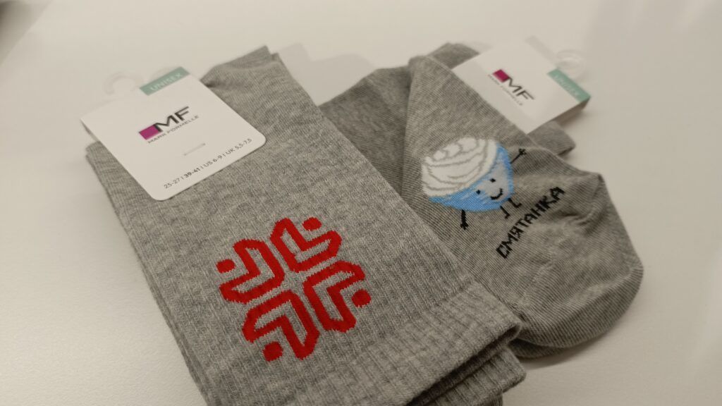 носки с белорусским арнаментом