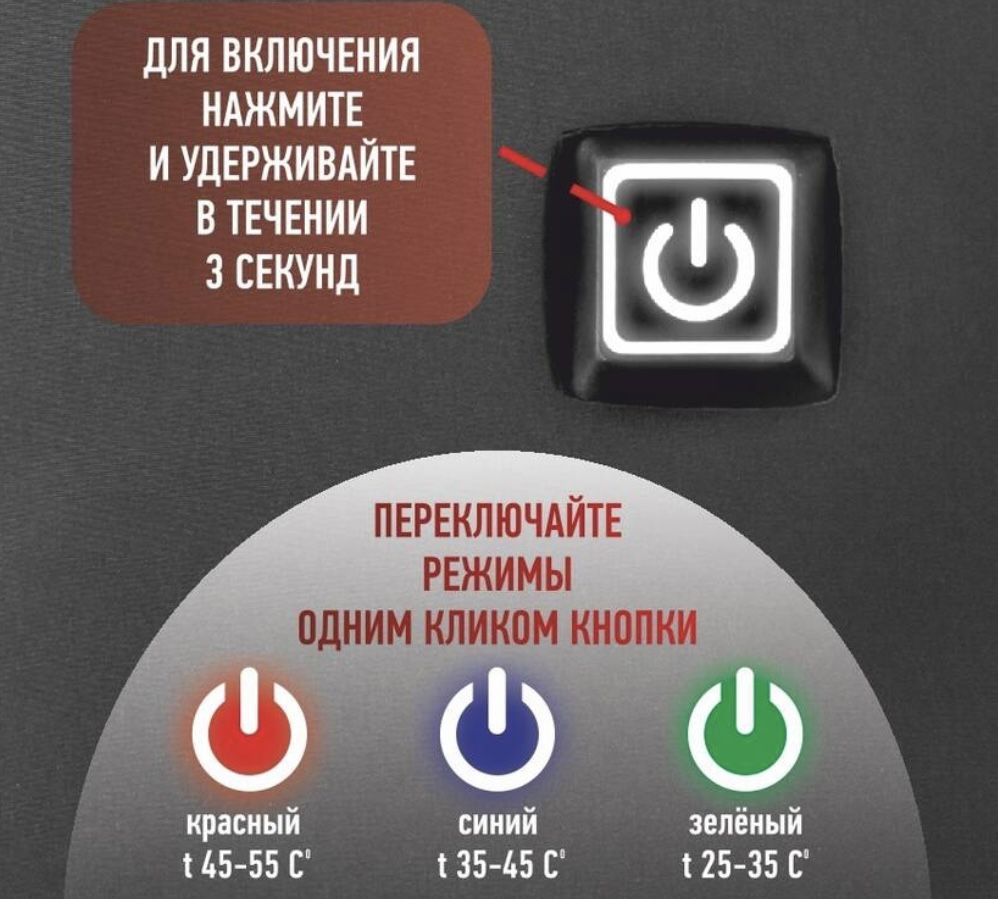 режимы прогрева куртки
