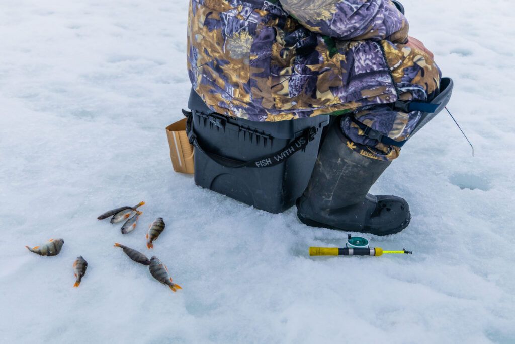 Рыбалка в марте. Посмотрели, что клюет у узденских рыбаков