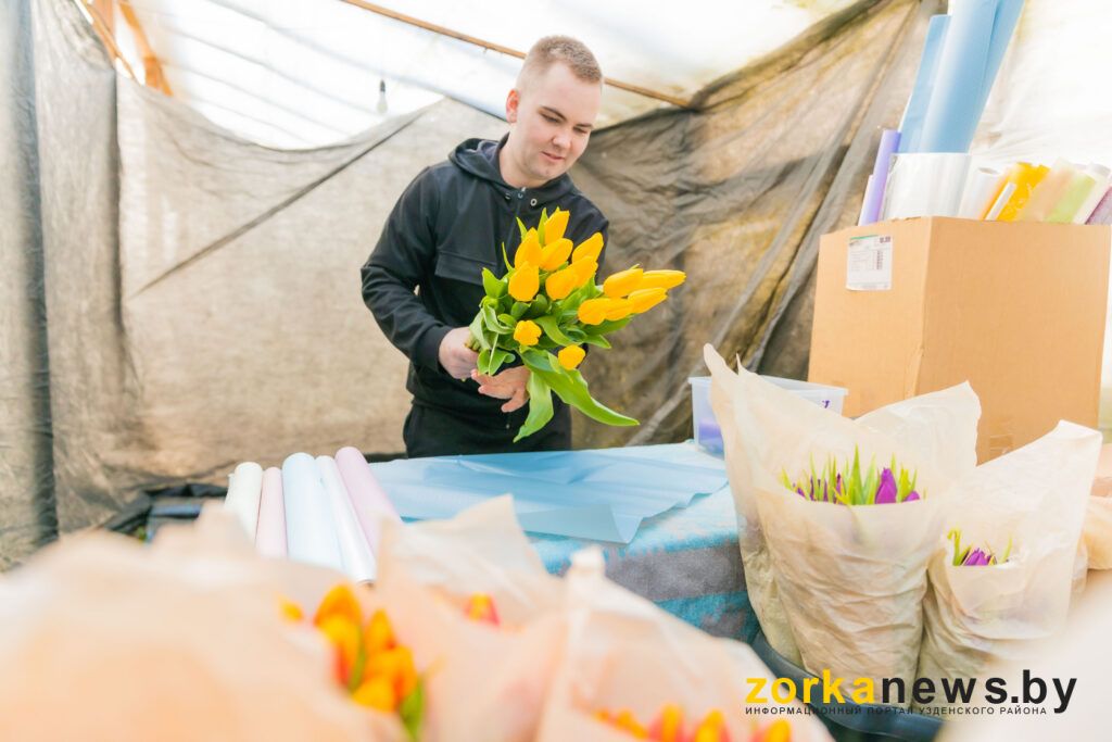 сборка букета