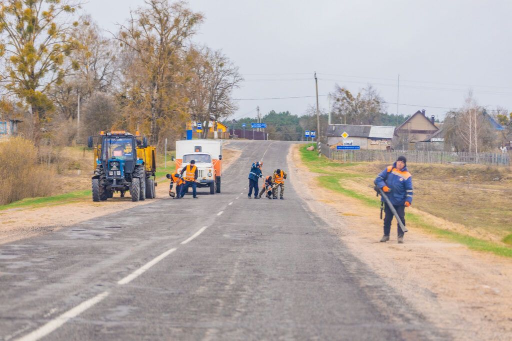 ремонт дороги