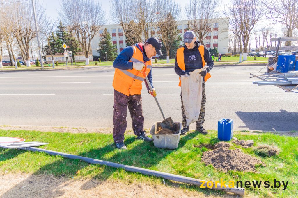 установка знаков
