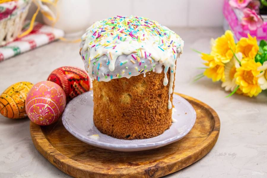 глазурь на куличе