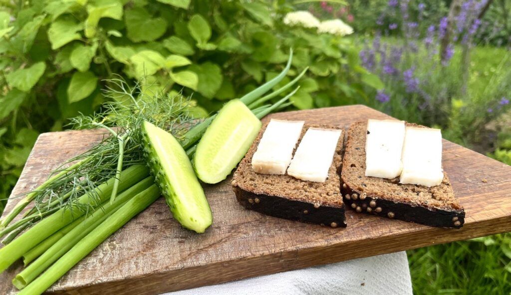 бутерброд на природе