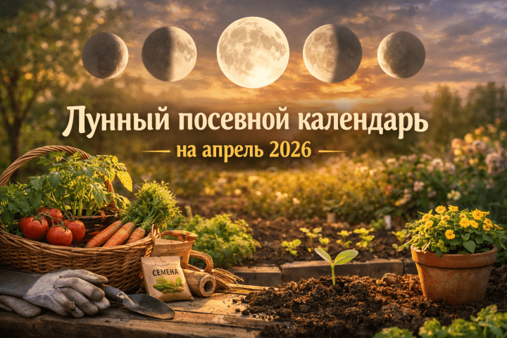 Лунный календарь с 8 по 11 апреля 2026 — что сажать и чем заняться в огороде