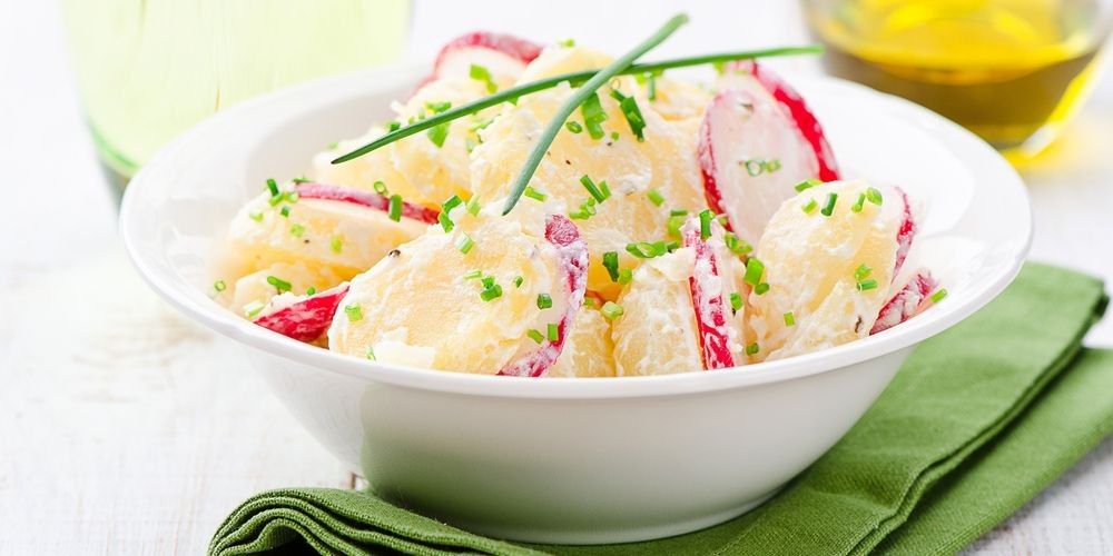 редис с картофелем