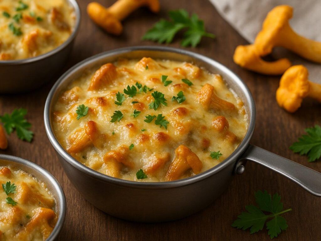 жюльен с лисичками