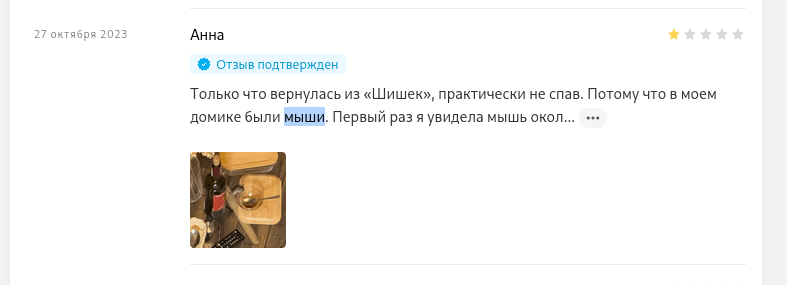 негативный комментарий