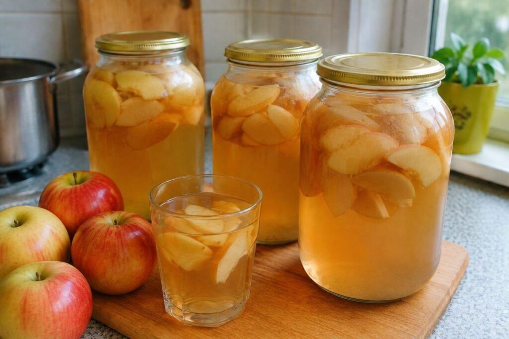 яблочный компот